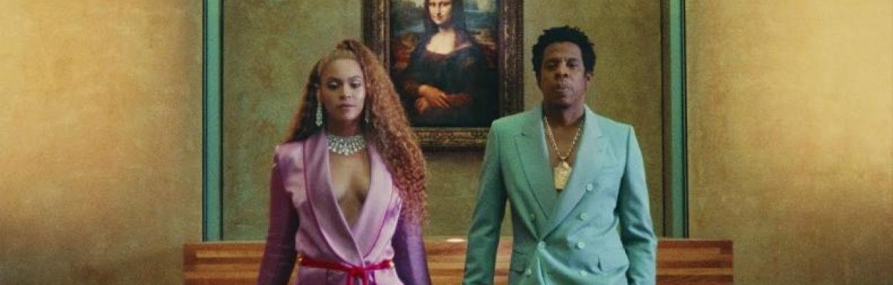 Beyoncé und Jay-Z vor der Mona Lisa