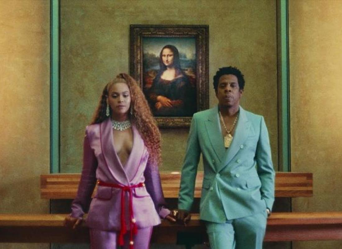 Beyoncé und Jay-Z vor der Mona Lisa